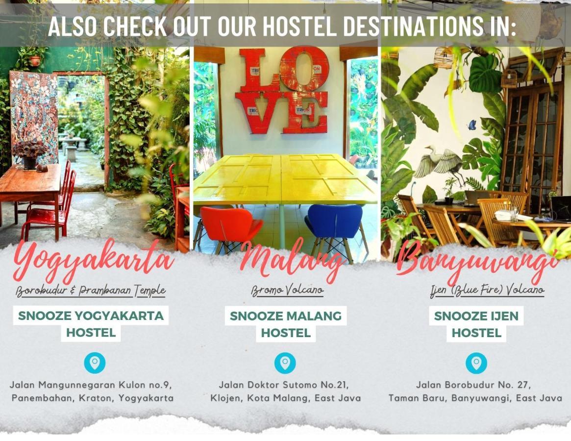Snooze Malang Hostel ภายนอก รูปภาพ